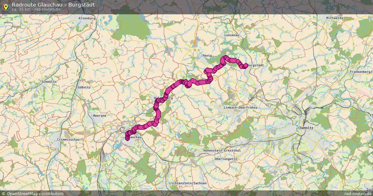 Radtour Glauchau – Burgstädt