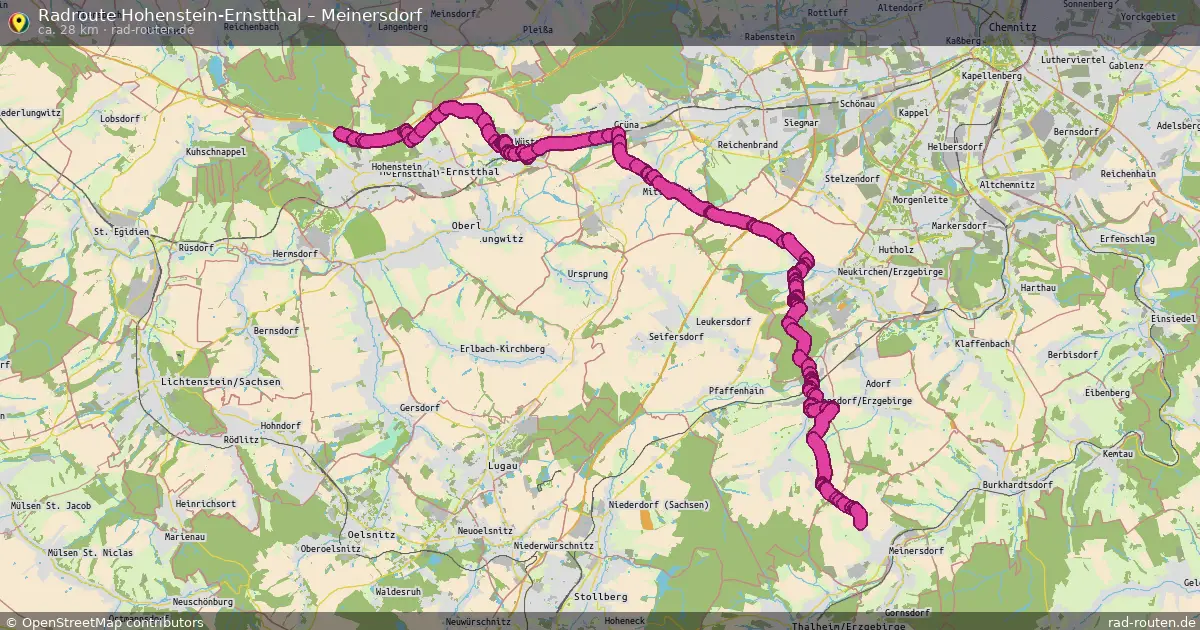 Radtour Hohenstein-Ernstthal – Meinersdorf