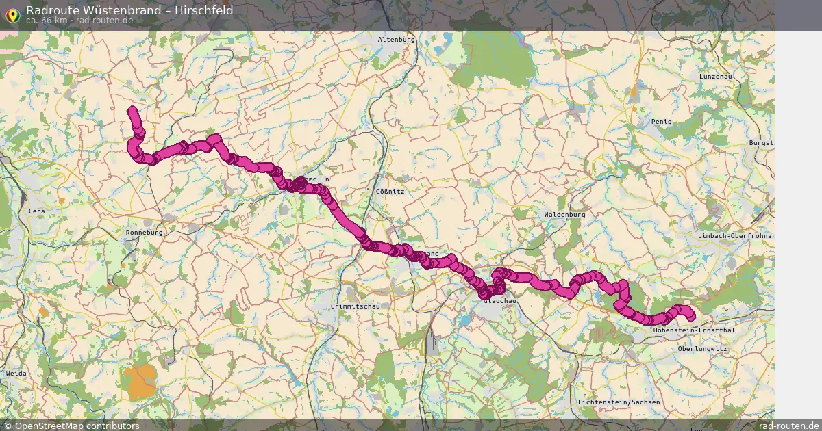 Radtour Wüstenbrand – Hirschfeld