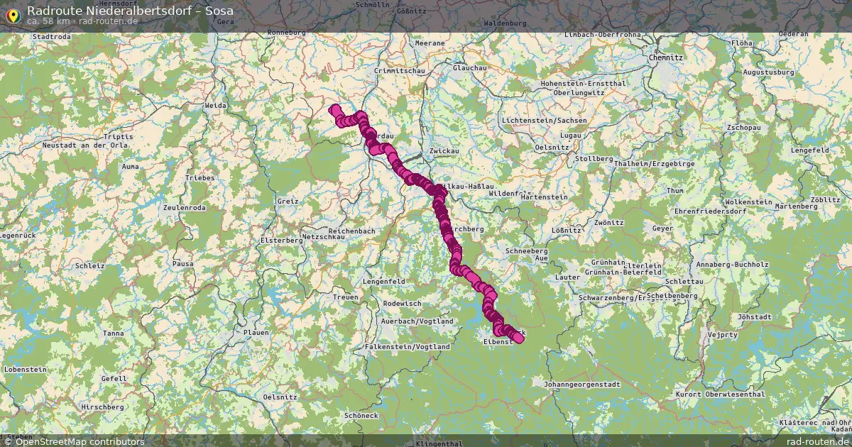 Radtour Niederalbertsdorf – Sosa