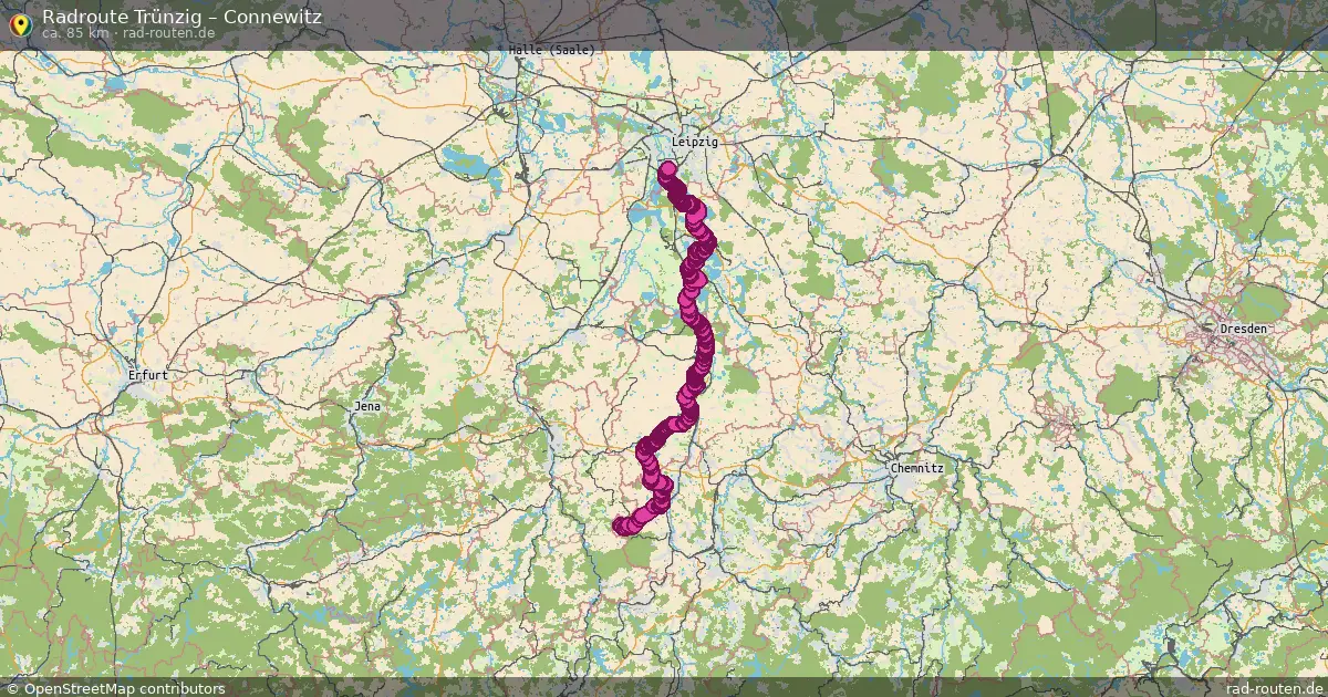 Radtour Trünzig – Connewitz