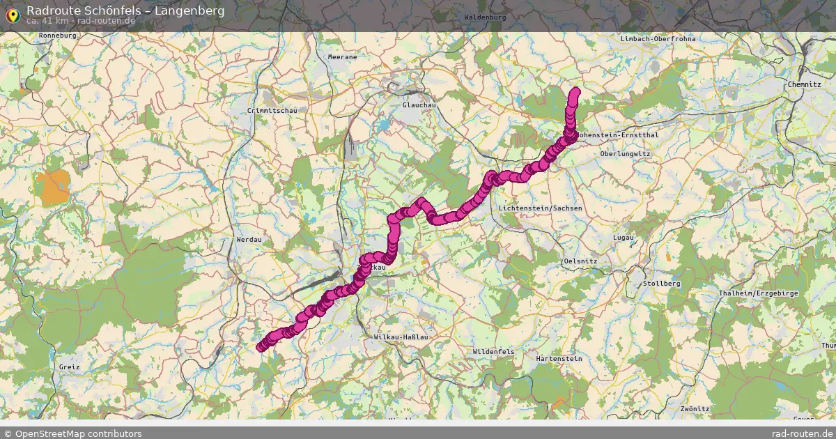 Radtour Schönfels – Langenberg