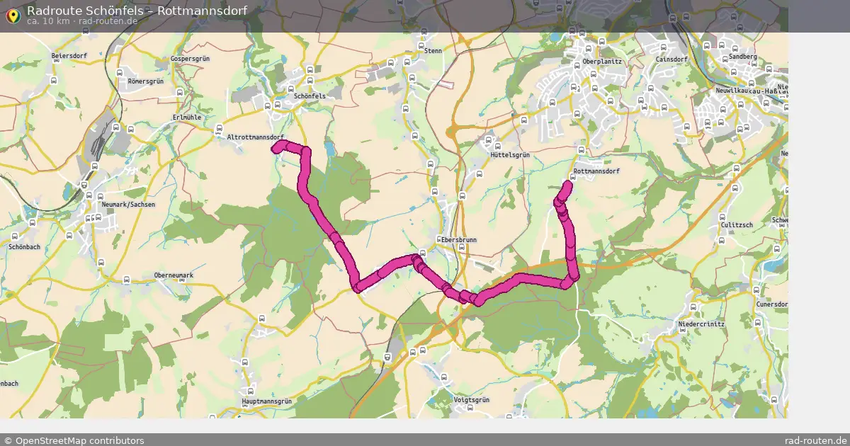 Radtour Schönfels – Rottmannsdorf