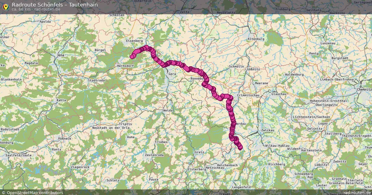Radtour Schönfels – Tautenhain