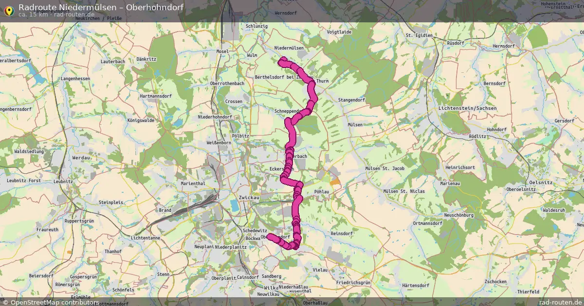 Radtour Niedermülsen – Oberhohndorf