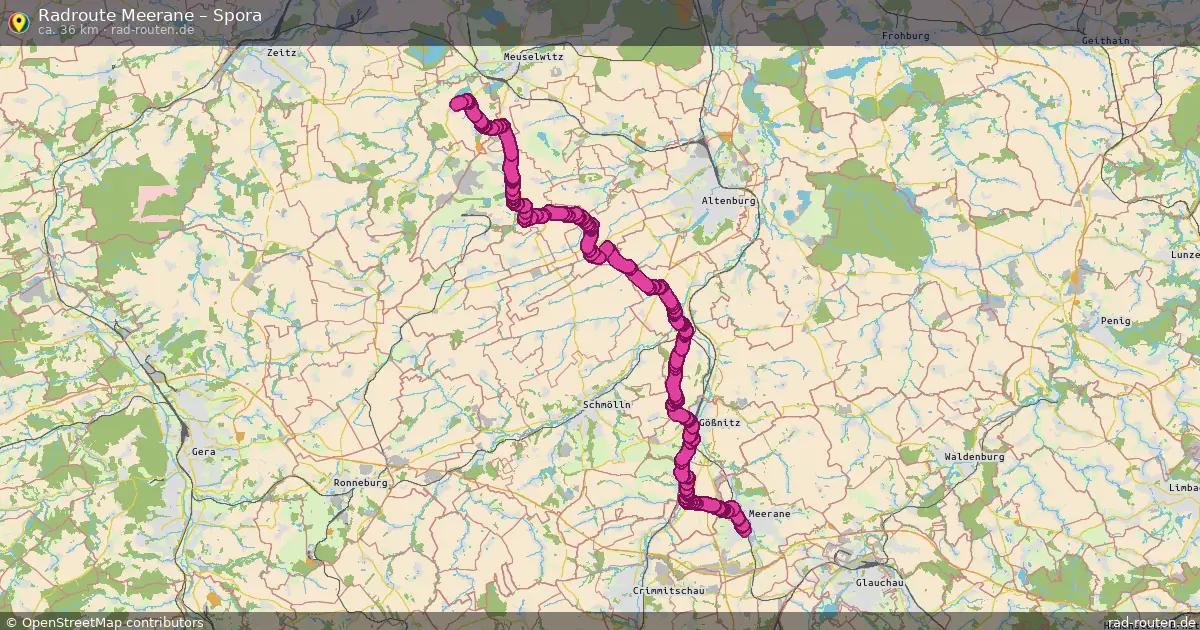Radtour Meerane – Spora