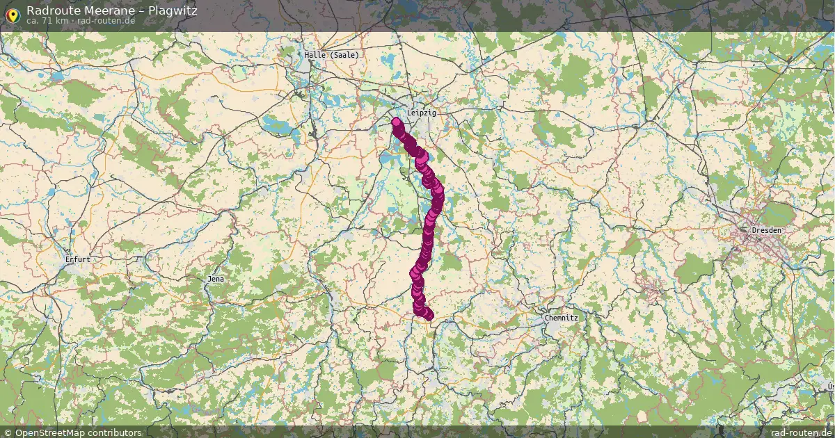 Radtour Meerane – Plagwitz