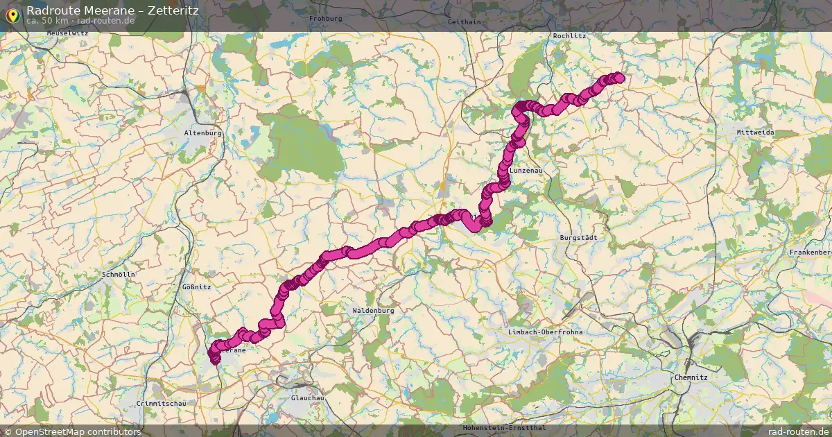 Radtour Meerane – Zetteritz