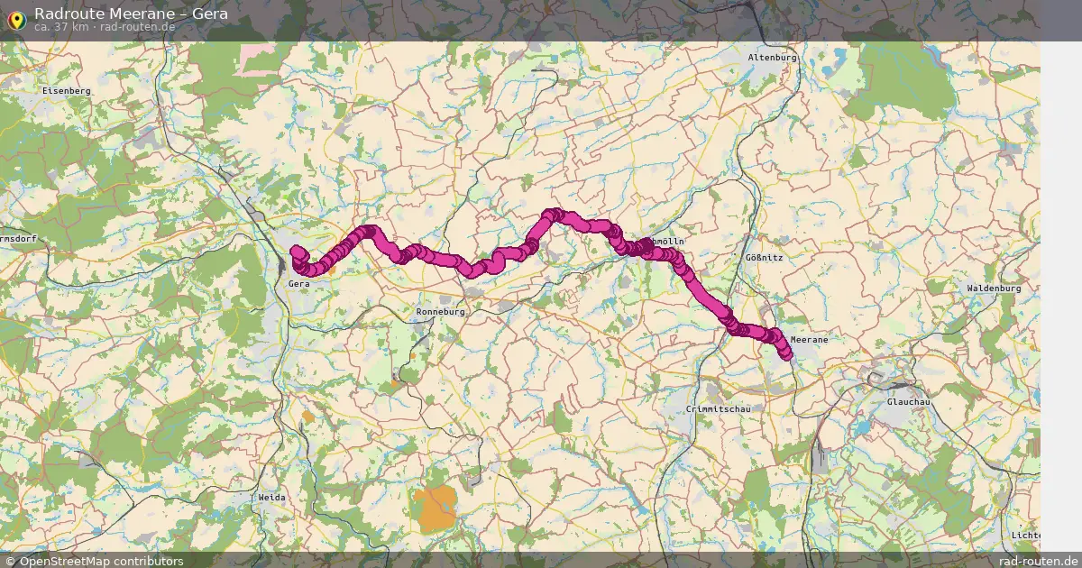 Radtour Meerane – Gera