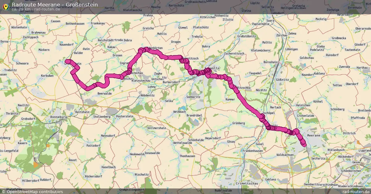 Radtour Meerane – Großenstein