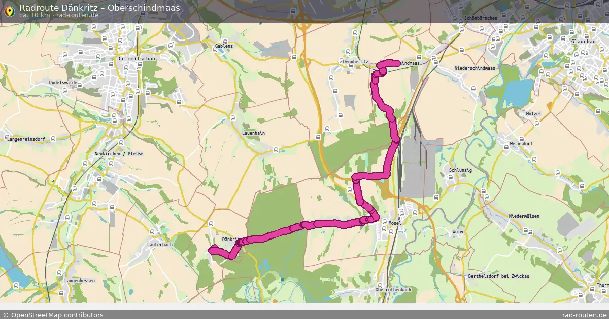 Radtour Dänkritz – Oberschindmaas
