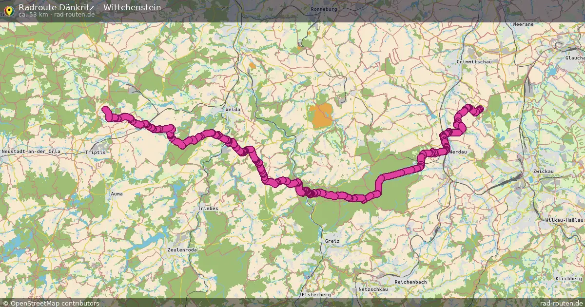 Radtour Dänkritz – Wittchenstein