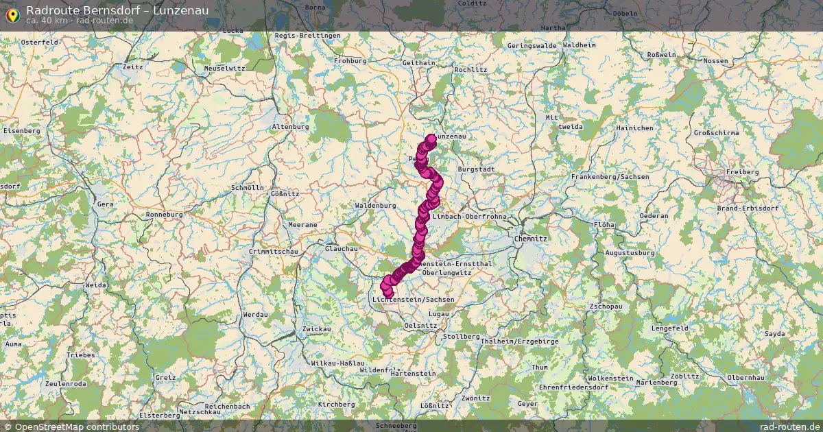 Radtour Bernsdorf – Lunzenau