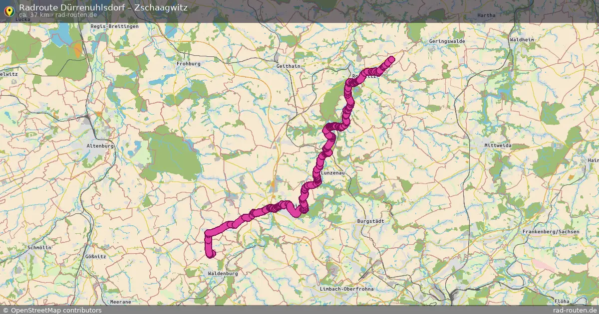 Radtour Dürrenuhlsdorf – Zschaagwitz