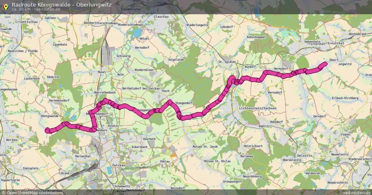 Radtour Königswalde – Oberlungwitz