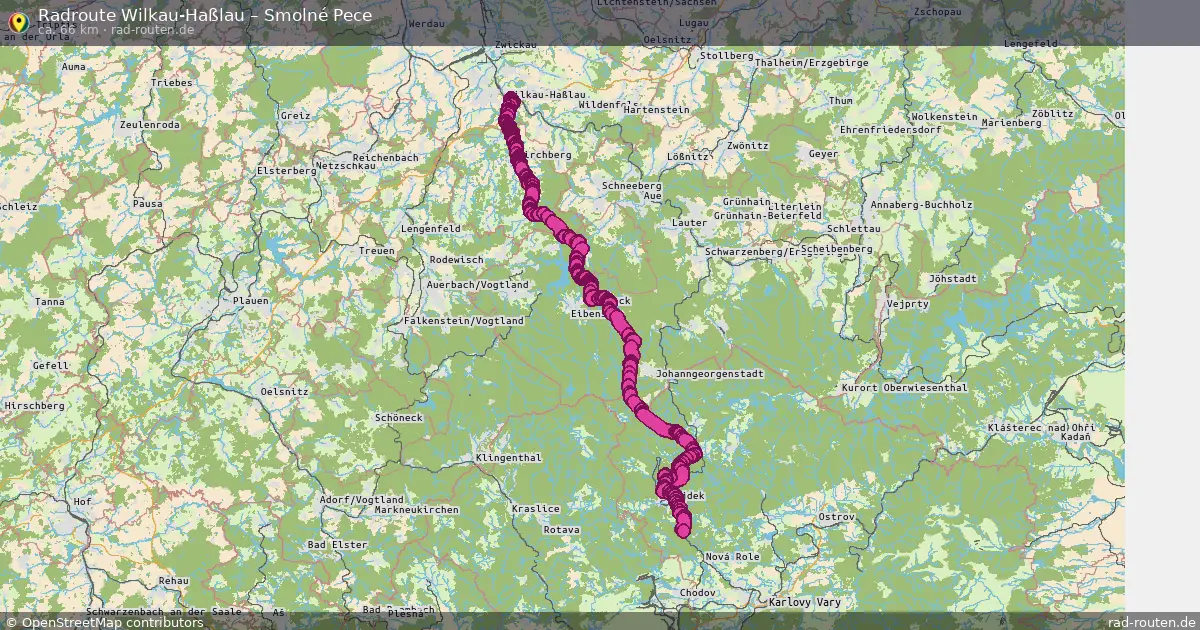 Radtour Wilkau-Haßlau – Smolné Pece