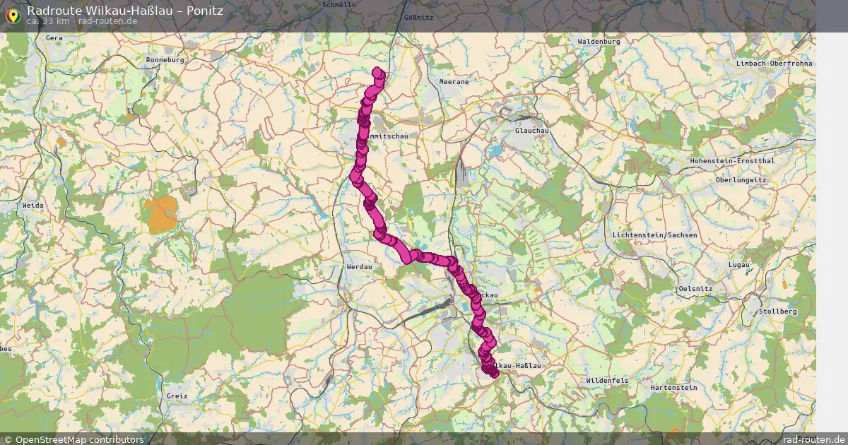 Radtour Wilkau-Haßlau – Ponitz