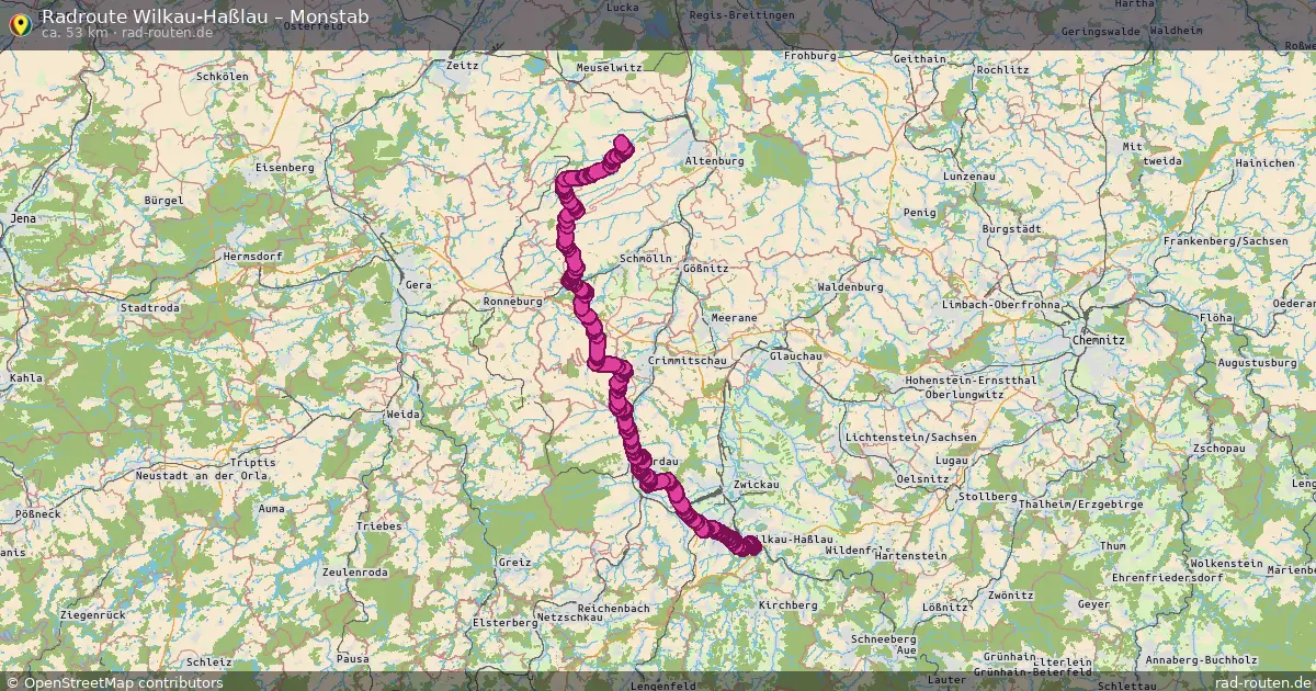 Radtour Wilkau-Haßlau – Monstab