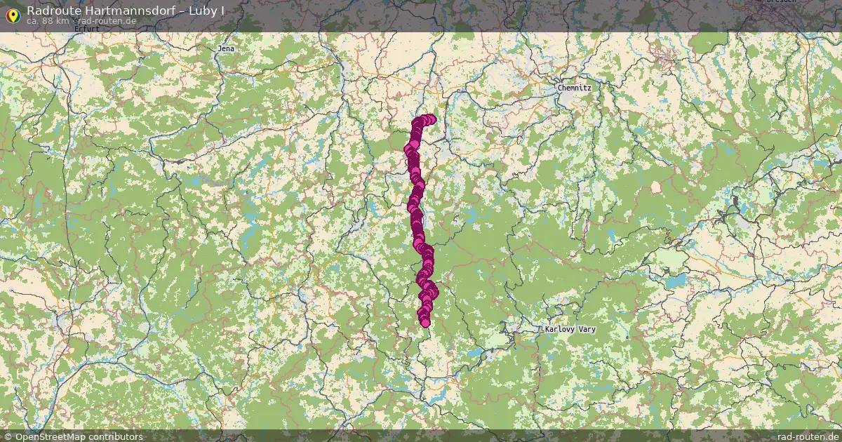 Radtour Hartmannsdorf – Luby I