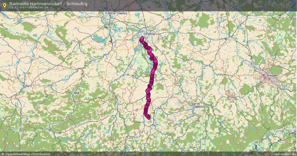 Radtour Hartmannsdorf – Schleußig