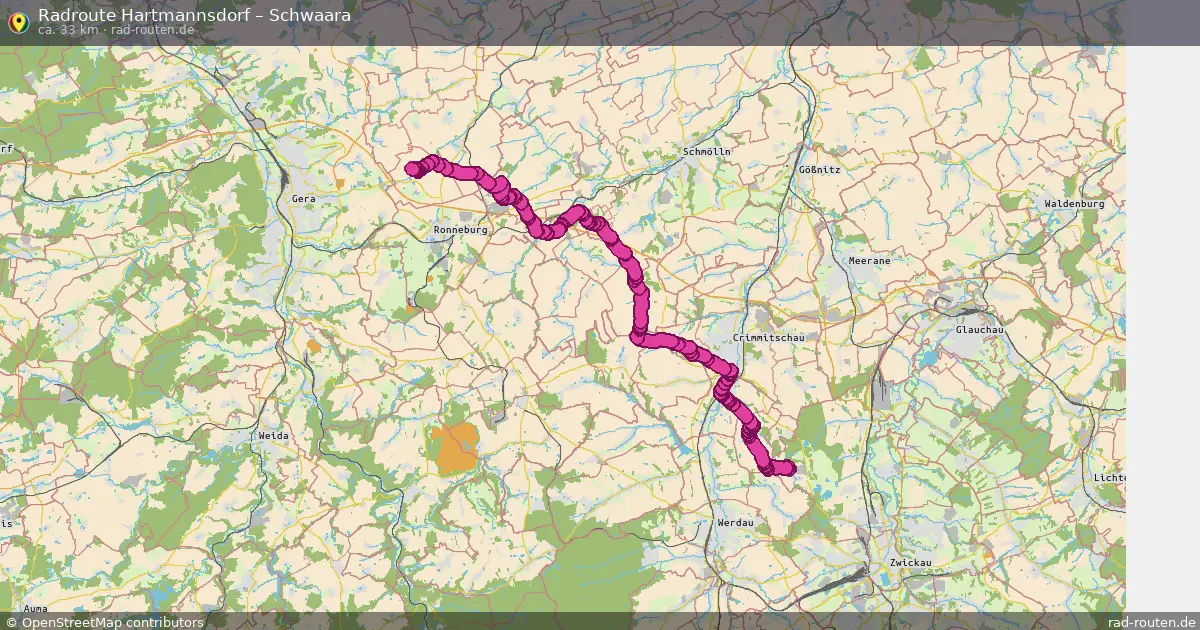 Radtour Hartmannsdorf – Schwaara