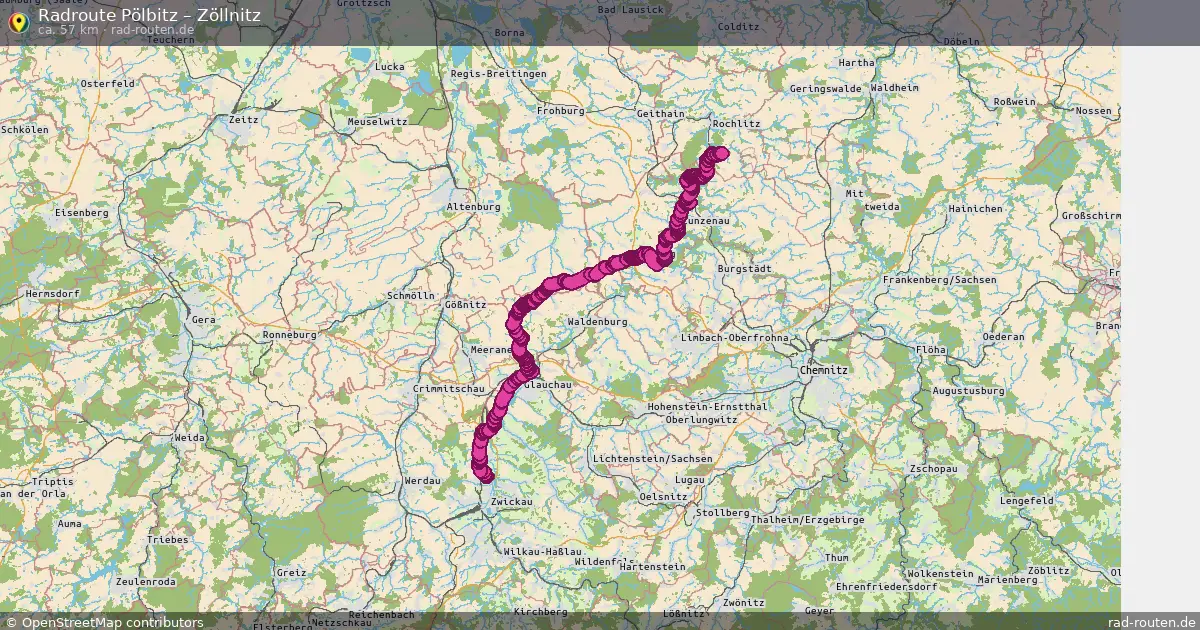 Radtour Pölbitz – Zöllnitz