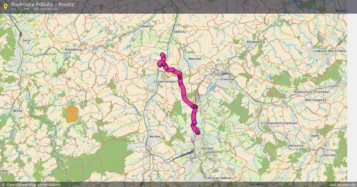 Radtour Pölbitz – Ponitz