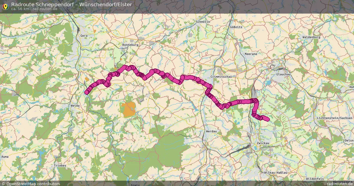 Radtour Schneppendorf – Wünschendorf Elster