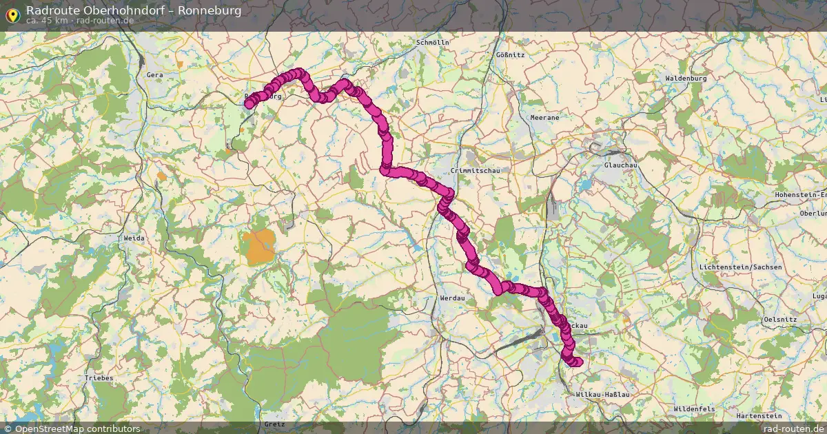 Radtour Oberhohndorf – Ronneburg