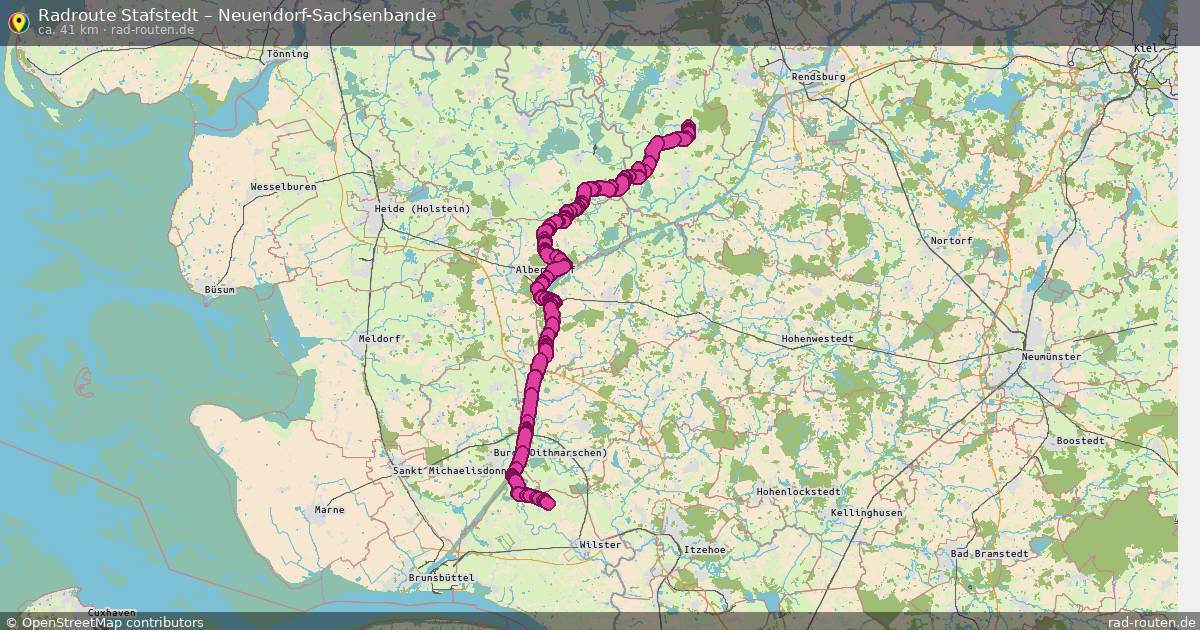 Fahrradroute Kleve – Neuendorf-Sachsenbande (64 km) – Rad-Routen.de