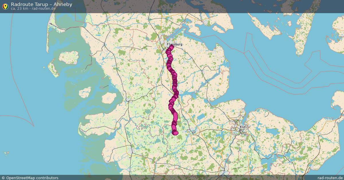 Fahrradroute Tarup – Friedrichstadt