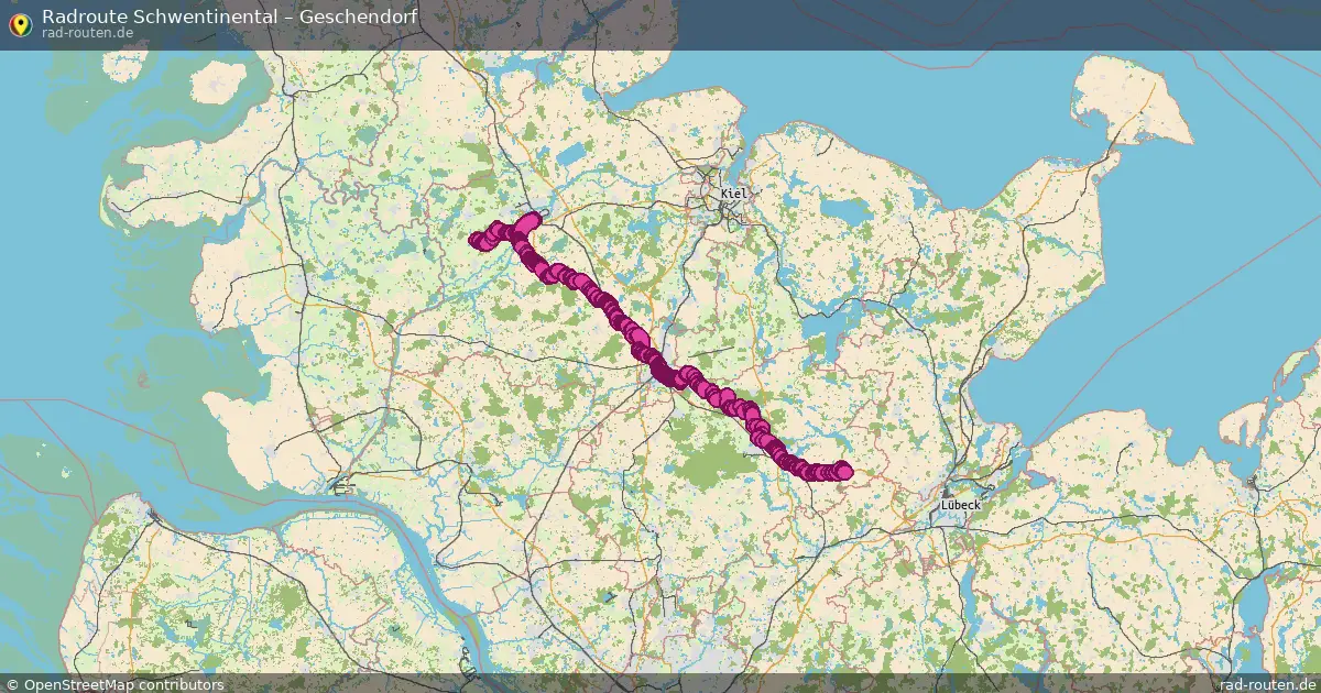 Fahrradroute Grömitz – Geschendorf (61 km) – Rad-Routen.de