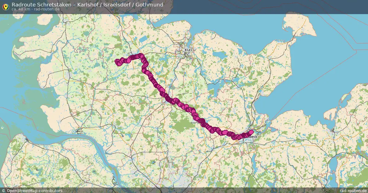 Radtour Schretstaken – Karlshof   Israelsdorf   Gothmund