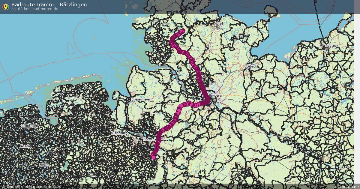 Fahrradroute Geesthacht – Rotes Feld (32 km) – Rad-Routen.de