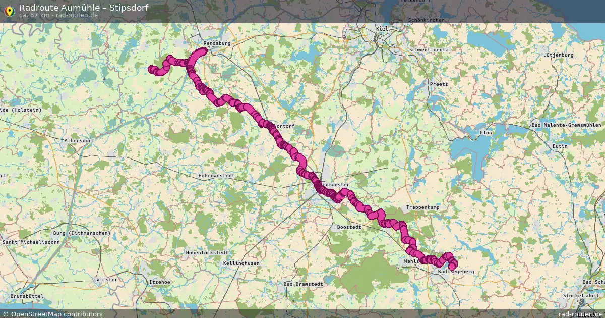 Fahrradroute Krüzen – Stipsdorf