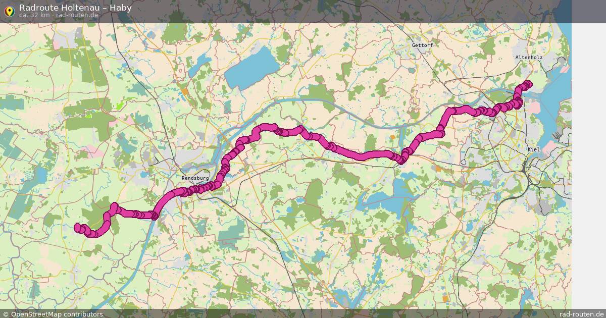 Fahrradroute Holtenau – Schacht-Audorf