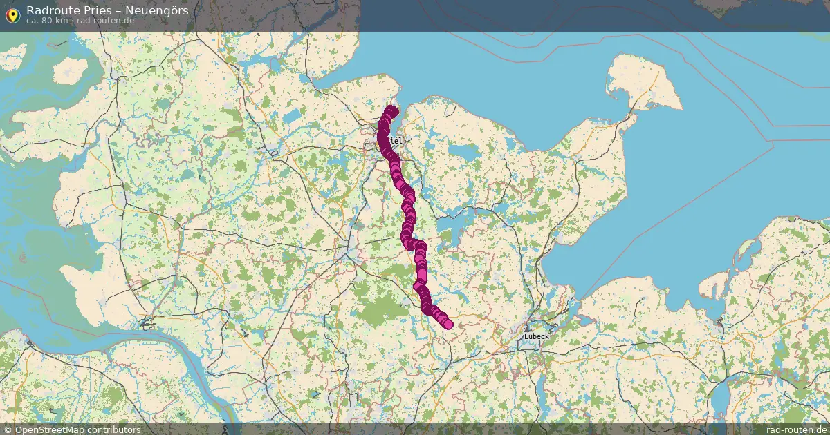 Fahrradroute Pries – Neuengörs
