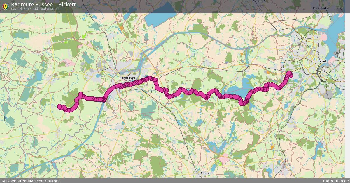 Fahrradroute Russee – Martensrade
