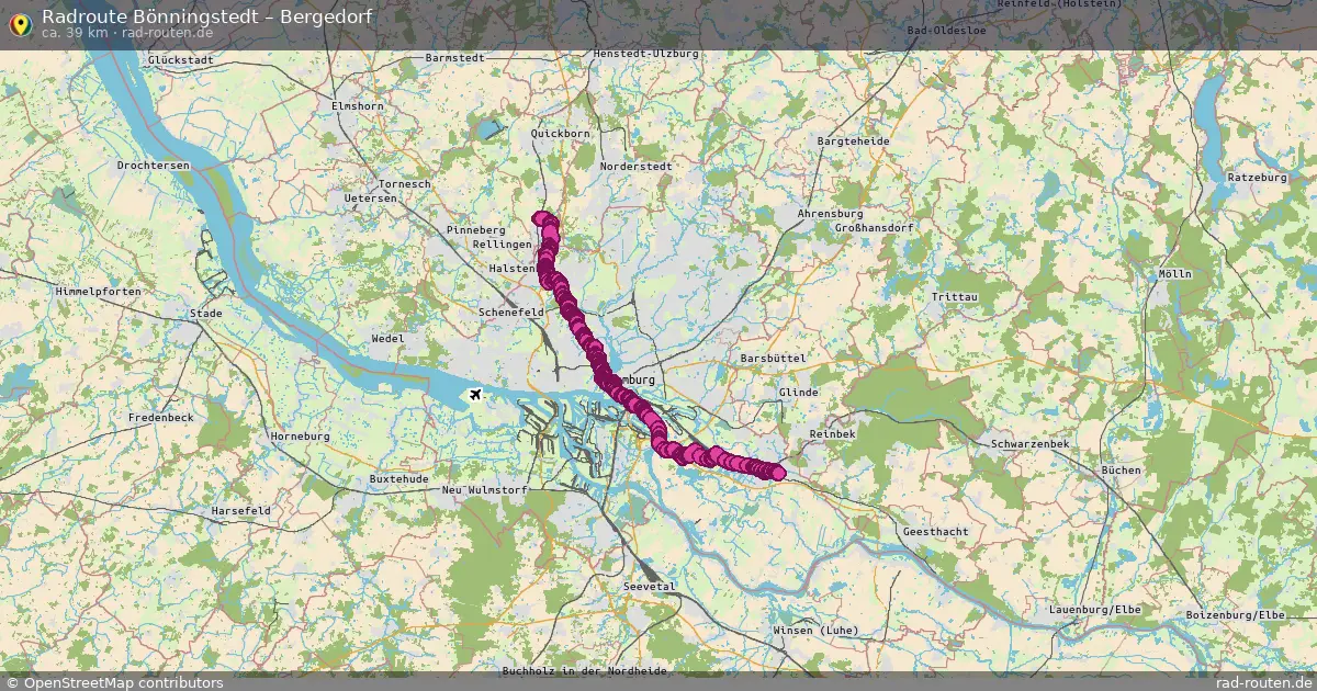 Radtour Bönningstedt – Bergedorf