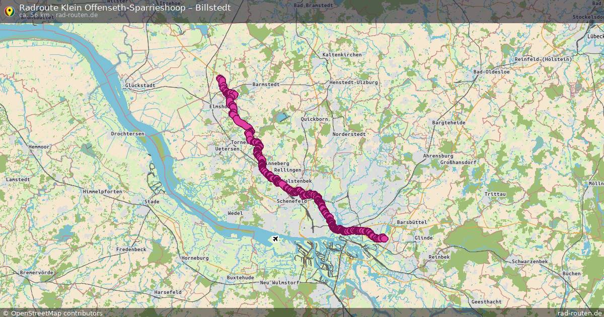 Fahrradroute Klein Offenseth-Sparrieshoop – Billstedt