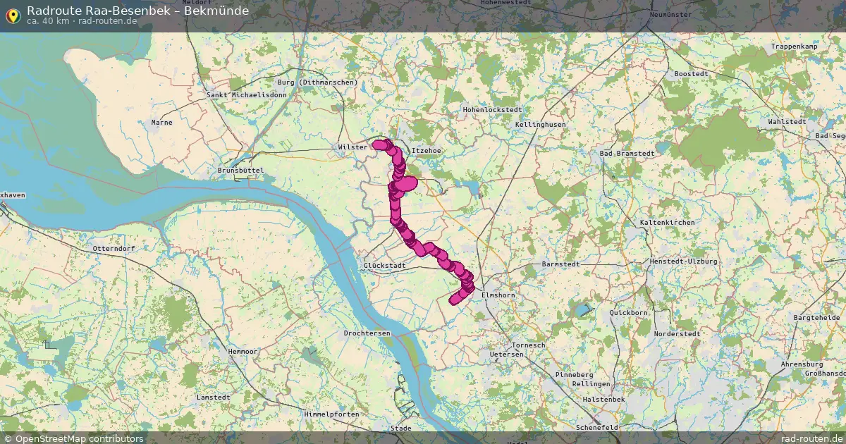Radtour Raa-Besenbek – Bekmünde