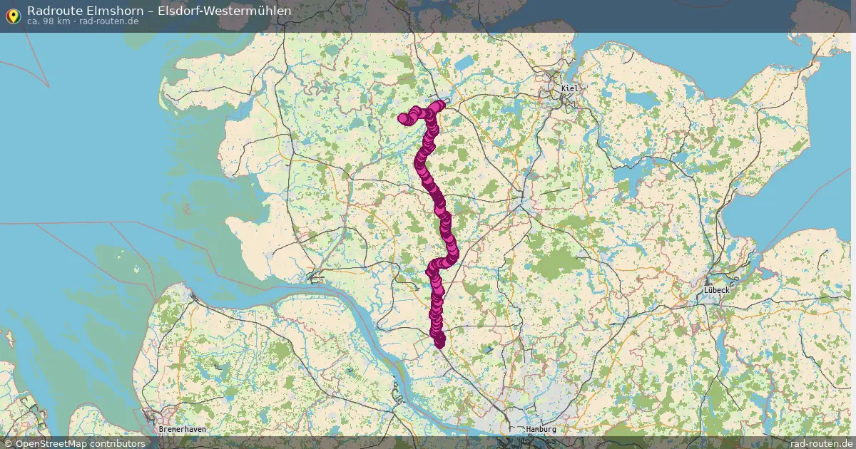 Fahrradroute Elmshorn – Loop (70 km) – Rad-Routen.de