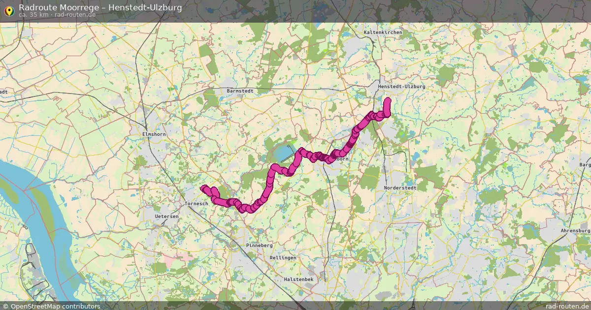 Fahrradroute Appen – Henstedt-Ulzburg (31 km) – Rad-Routen.de