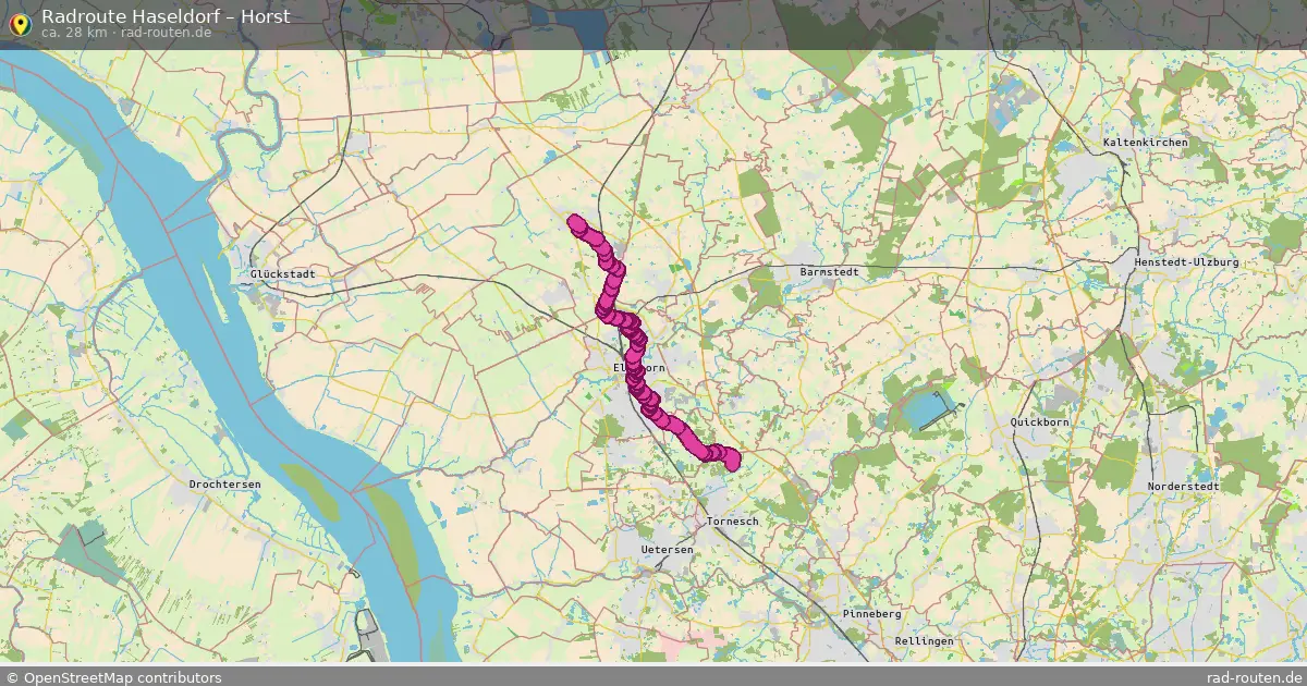 Fahrradroute Haseldorf – Horst (28 km) – Rad-Routen.de