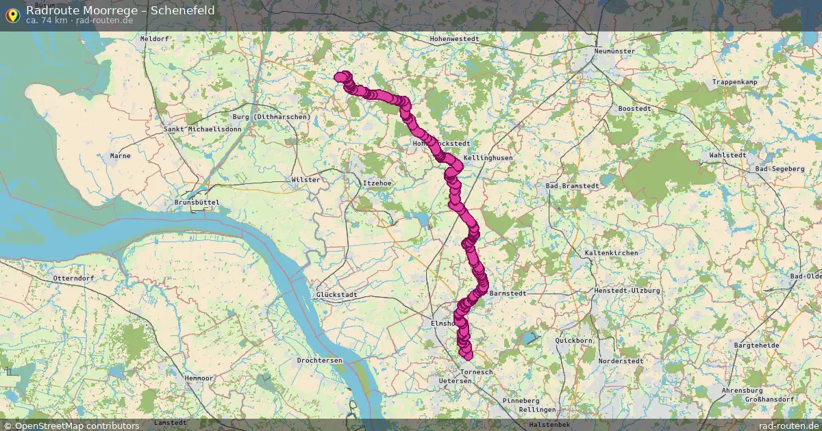 Fahrradroute Moorrege – Schenefeld