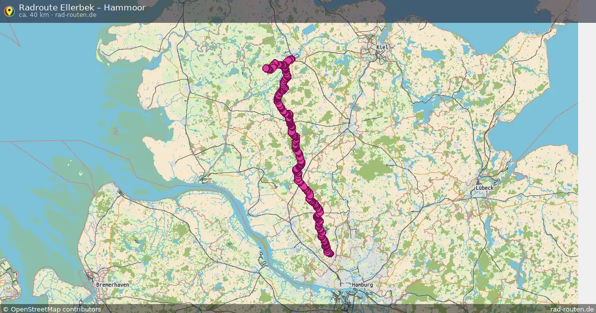 Fahrradroute Ellerbek – Mörel (74 km) – Rad-Routen.de