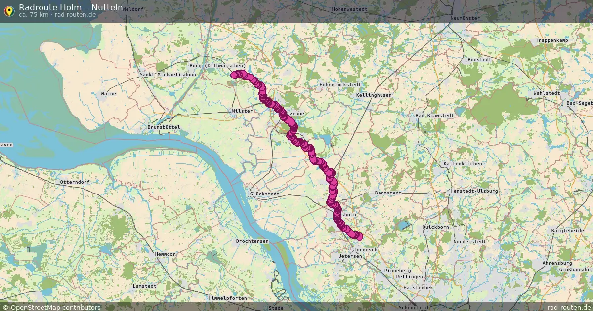 Fahrradroute Quickborn – Nutteln (62 km) – Rad-Routen.de