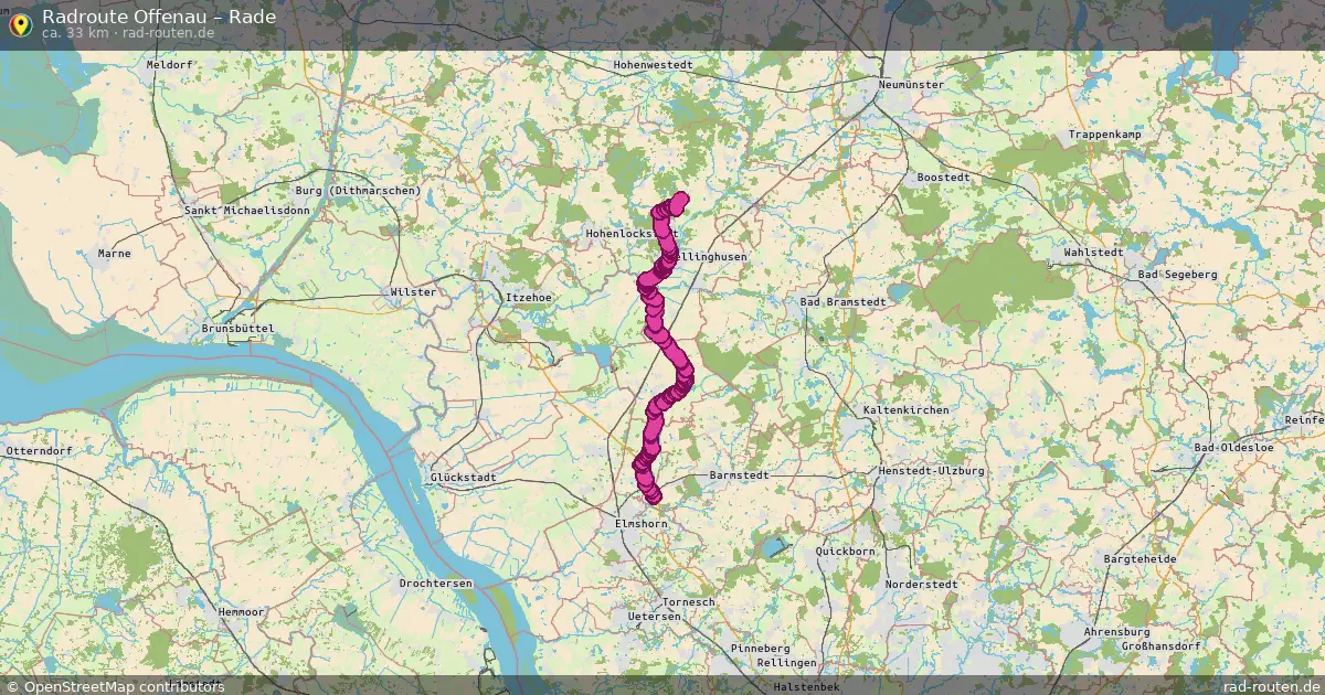 Fahrradroute Offenau – Rade (33 km) – Rad-Routen.de