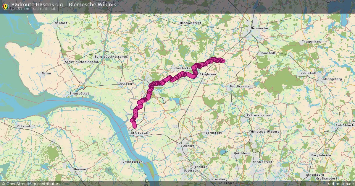 Radtour Hasenkrug – Blomesche Wildnis