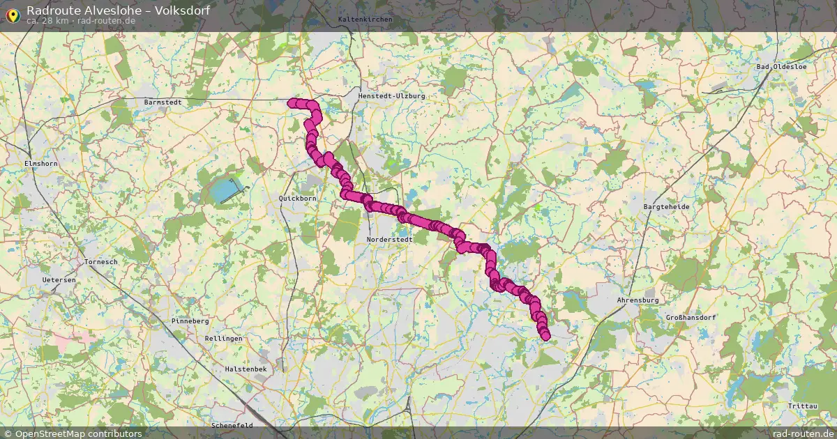 Radtour Alveslohe – Volksdorf